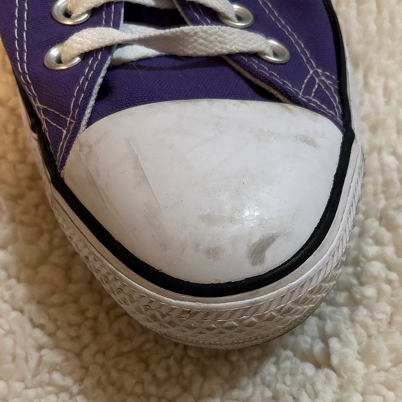 Converse Electric Purple and White Sneakers - Picture 3 of 5
